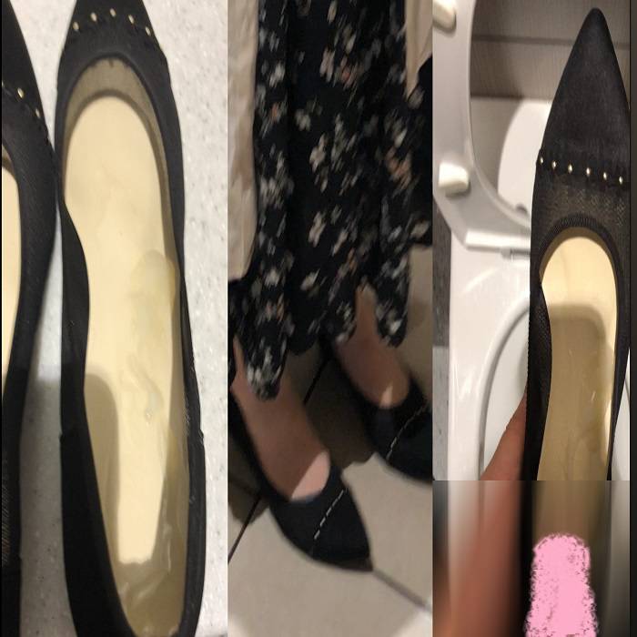 パンプスぶっかけ画像 蒸れた友達のパンプスにぶっかけ | 素人盗撮 ピーコレ